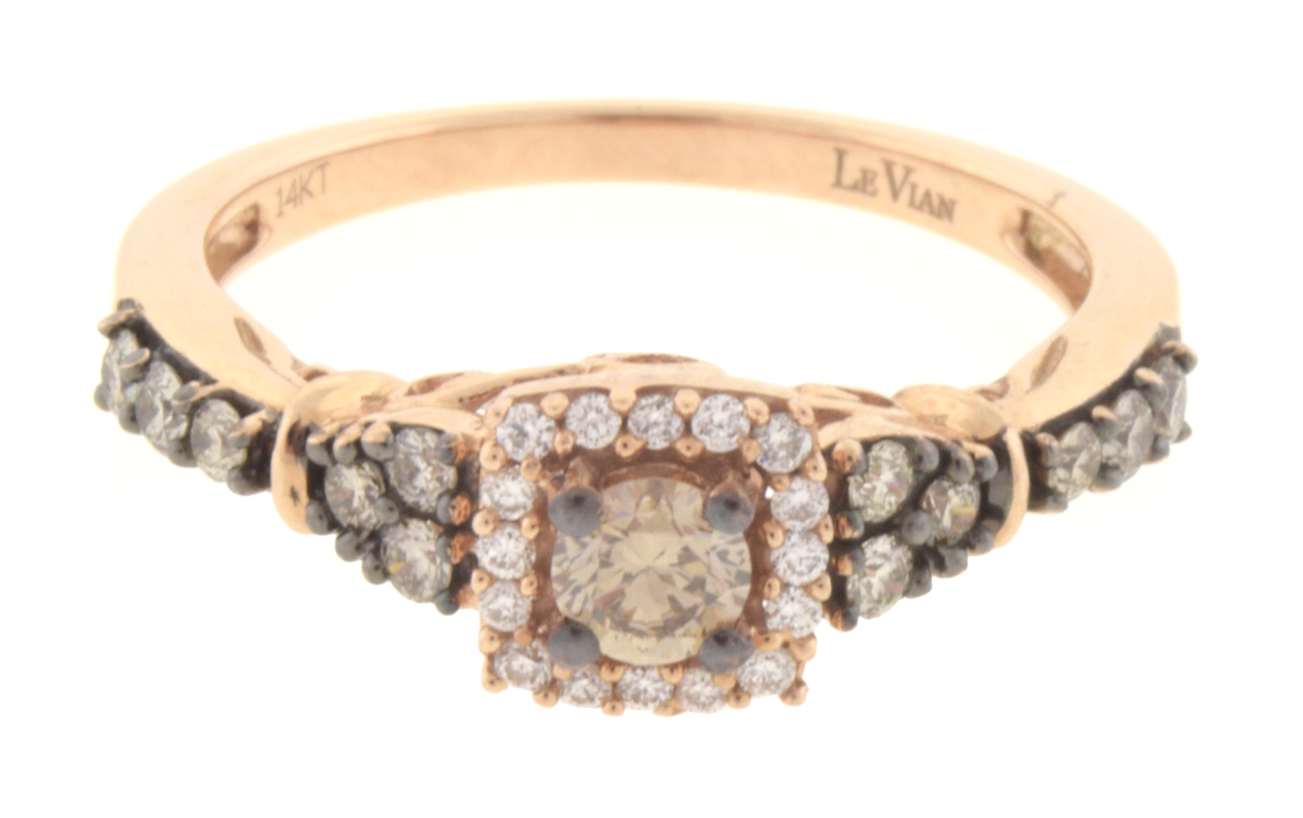 Levian Chocolate Diamond and Strawberry Gold Ring eBay