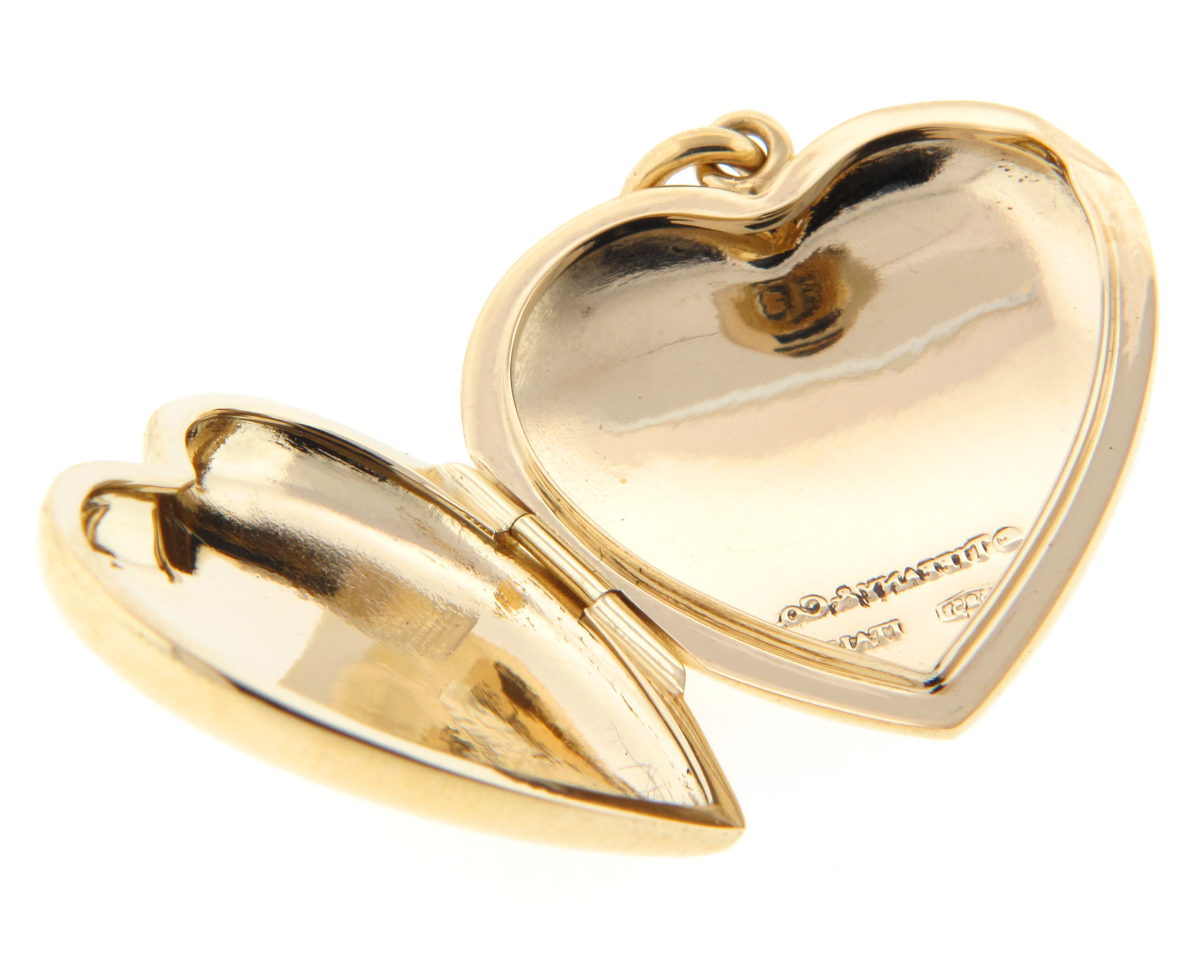 Tiffany & Co. Medium Heart Locket 14k Yellow Gold Medium Size | eBay